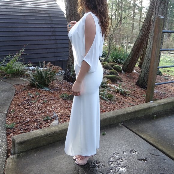 Halston Heritage White Long Dress / Wedding Dress - Picture 3 of 16